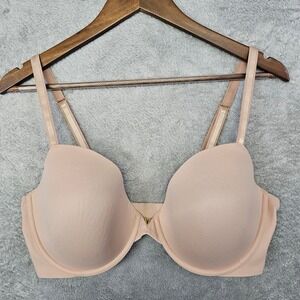 Victorias Secret T-Shirt Bra 38DD Nude Beige Underwire Adjustable Straps